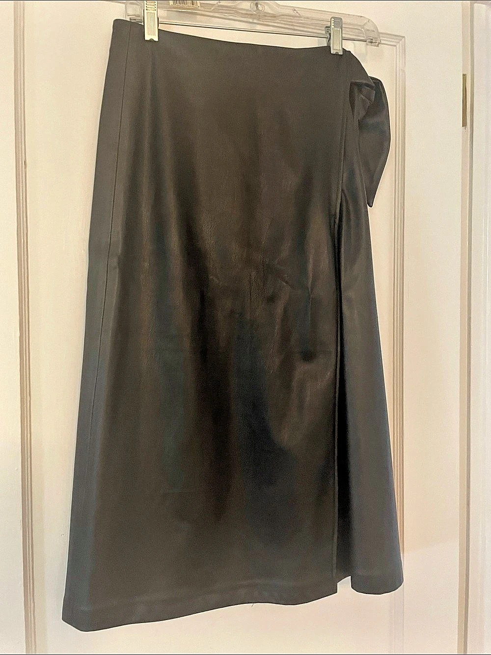 The Drop Faux Leather Maxi Skirt XS Like New